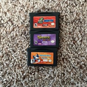 Game boy advance games: rocket power, shrek & Donald Duck!
